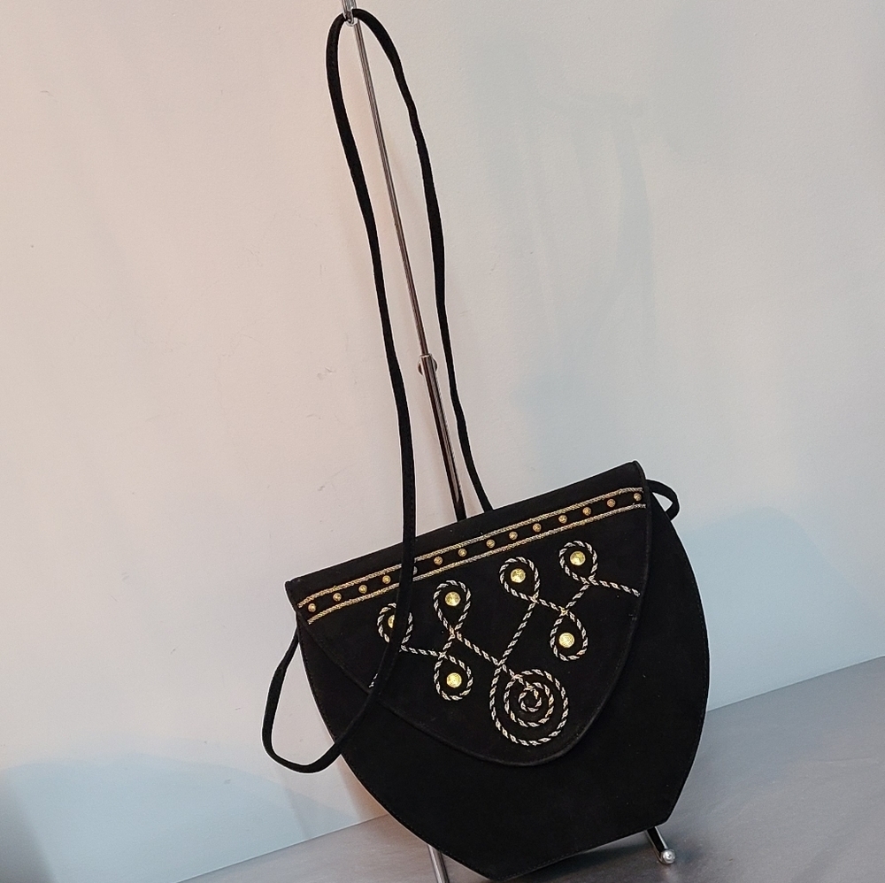 VINTAGE Nando Muzi Urban Expressions Suede Crossbody
